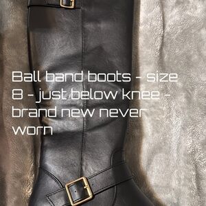 Ball Band Black Leather Boots